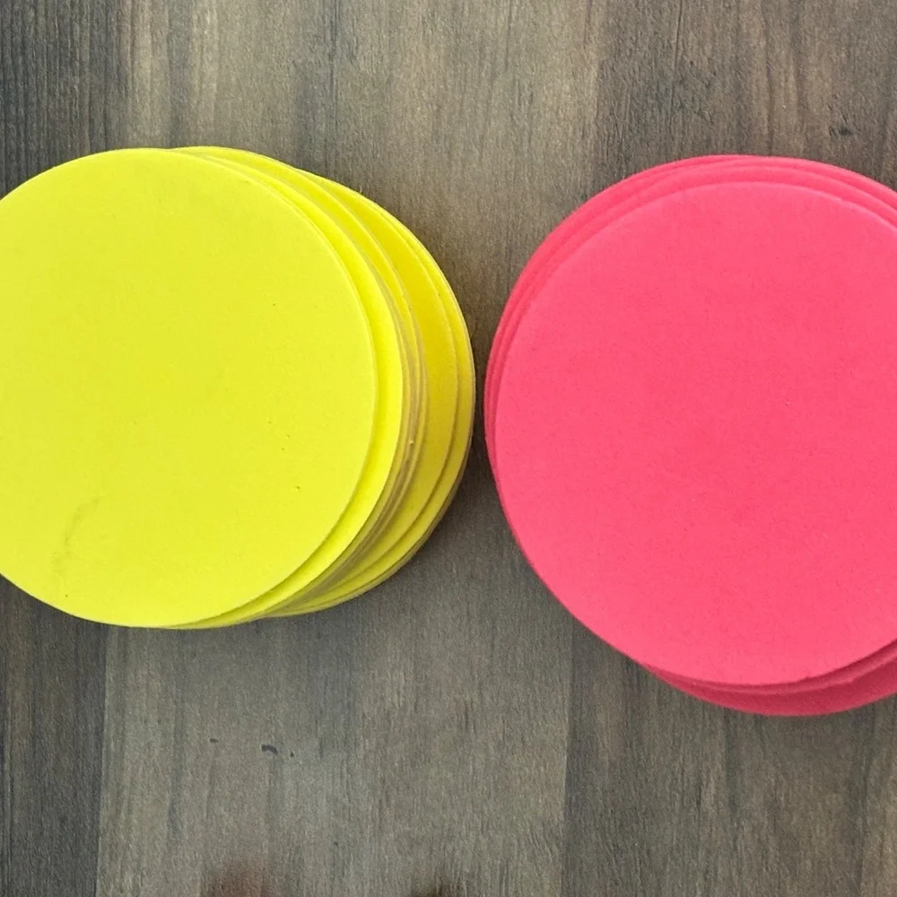 Connect 4 Outdoor Beach Foam Game Pieces & Mesh Bag 21 Red 21 Yellow Replacement